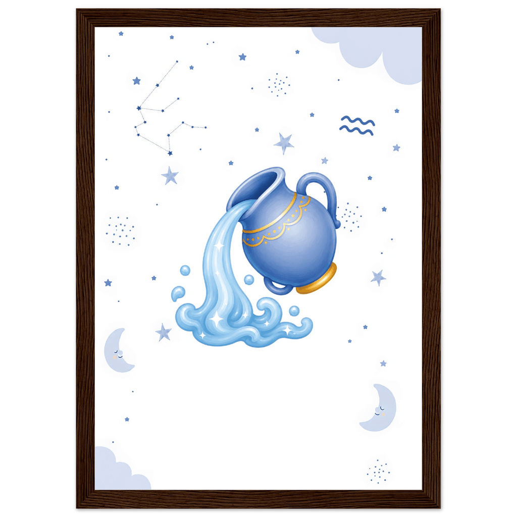 Sternzeichen Wassermann mit Namen poster