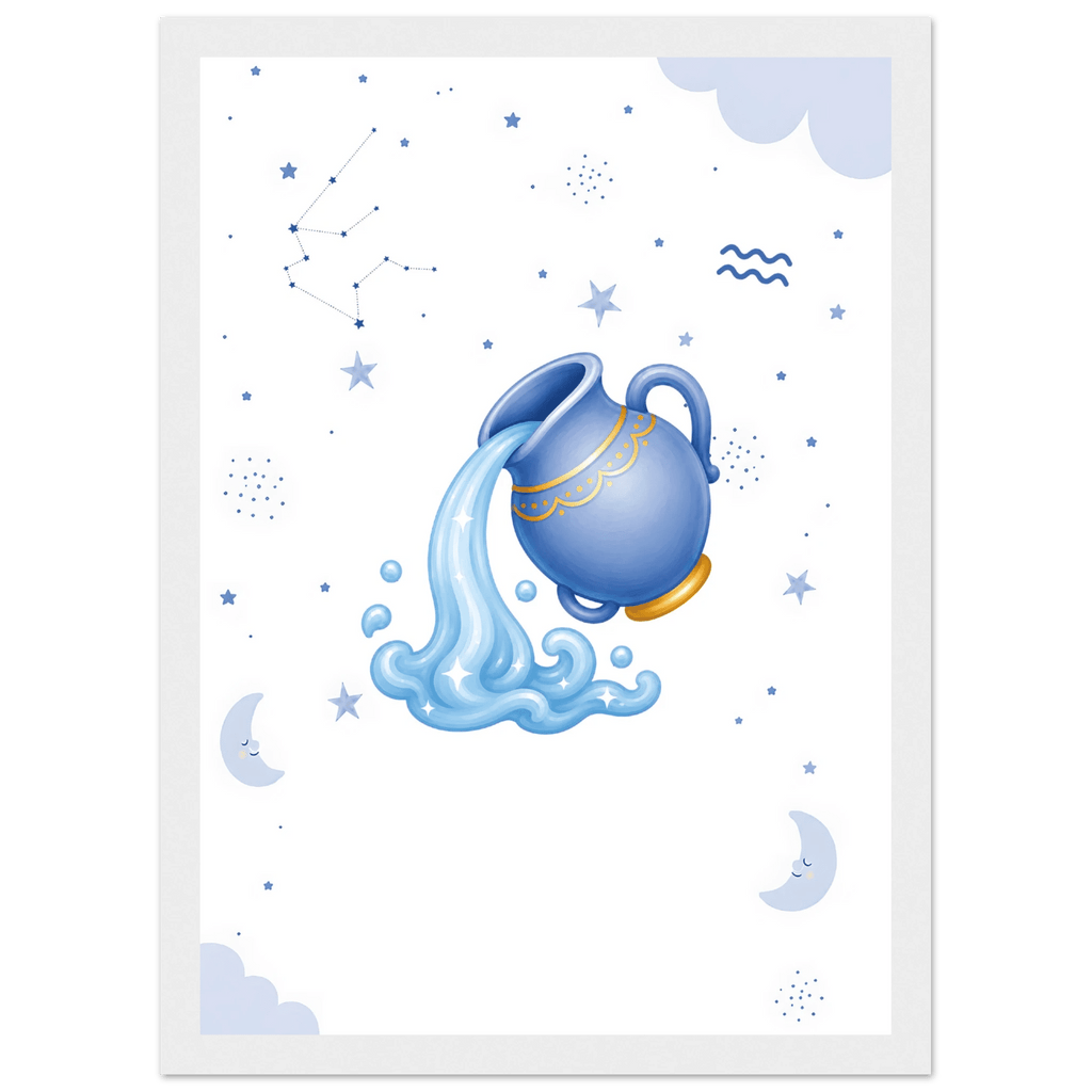 Sternzeichen Wassermann mit Namen poster