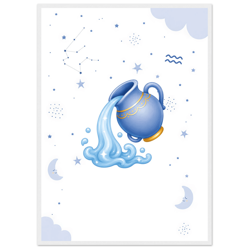 Sternzeichen Wassermann mit Namen poster