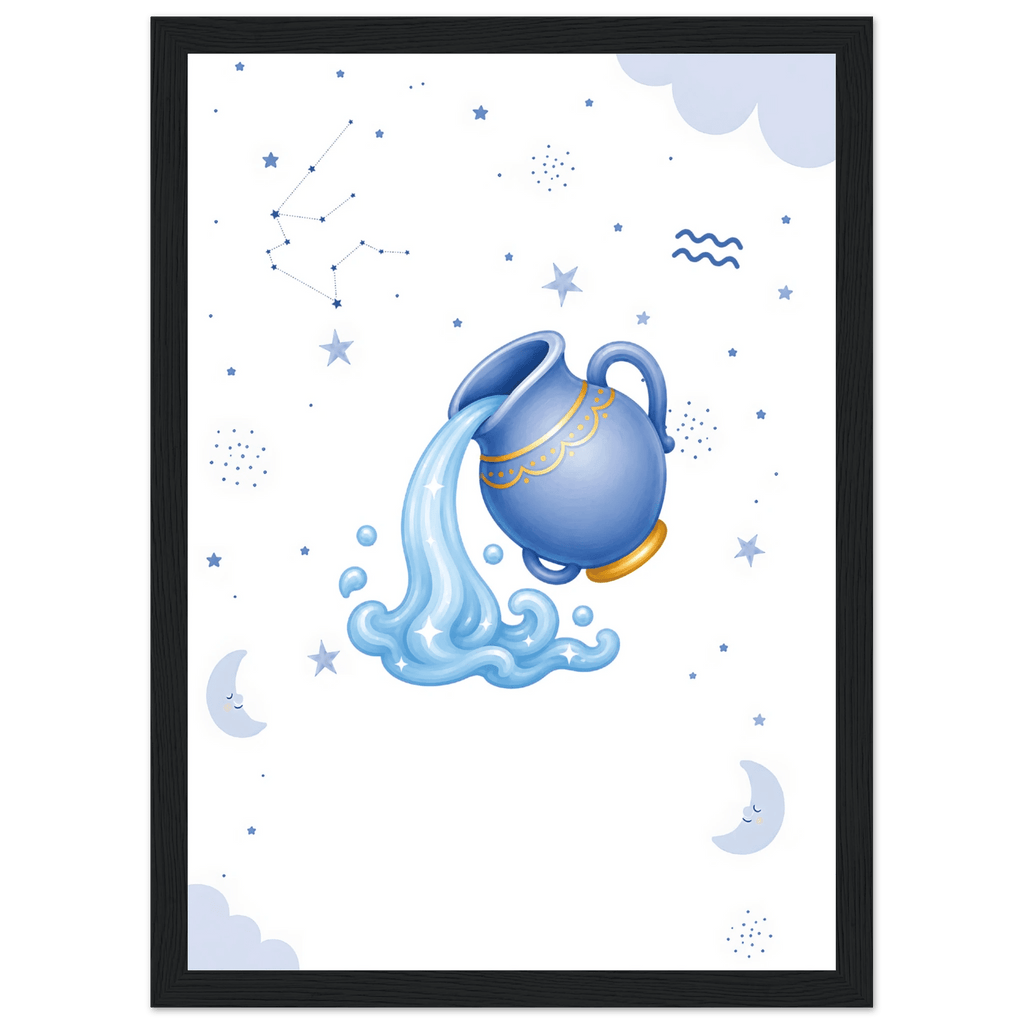 Sternzeichen Wassermann mit Namen poster