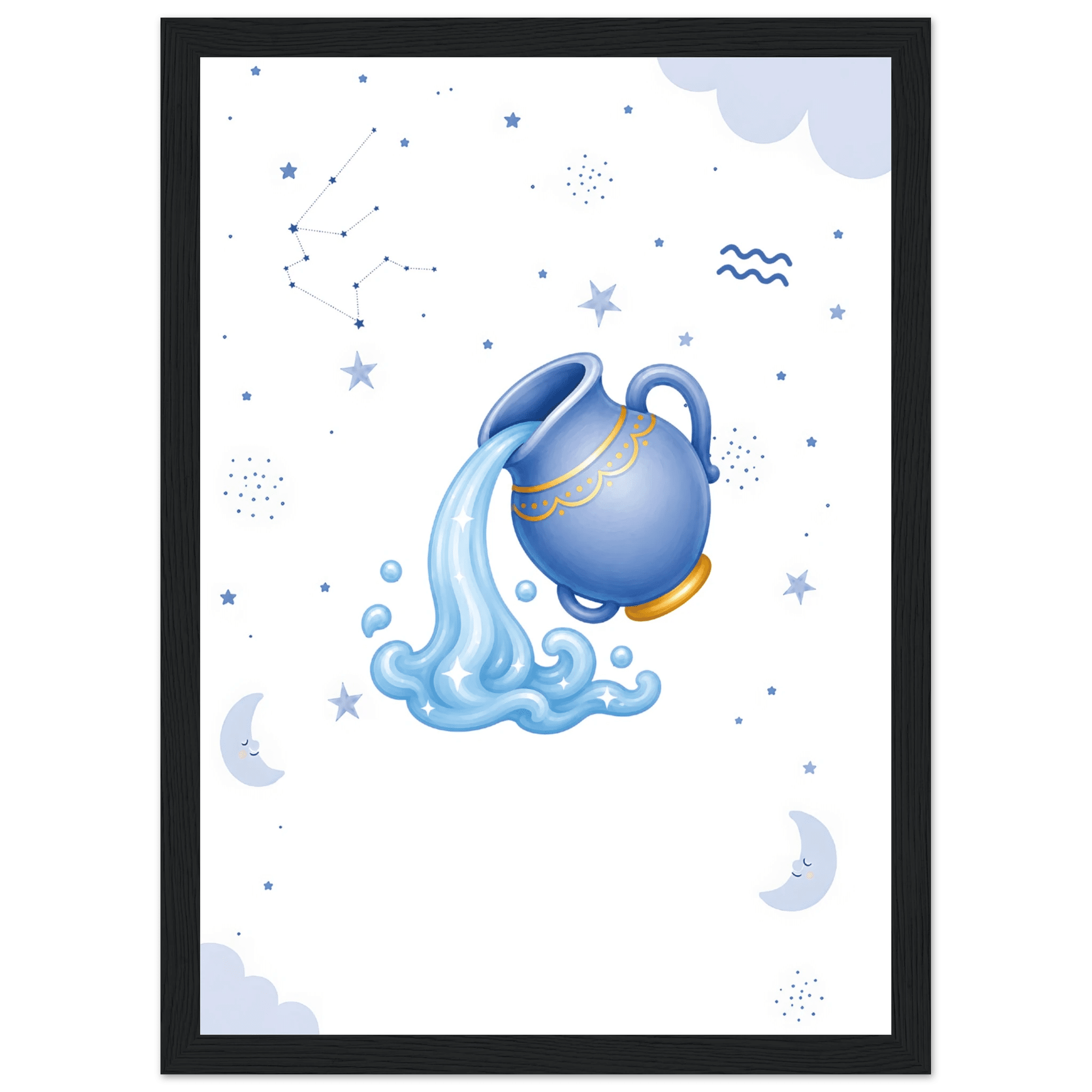 Sternzeichen Wassermann mit Namen poster