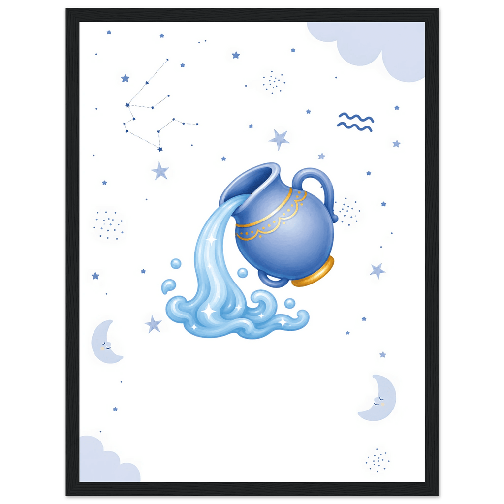 Sternzeichen Wassermann mit Namen poster
