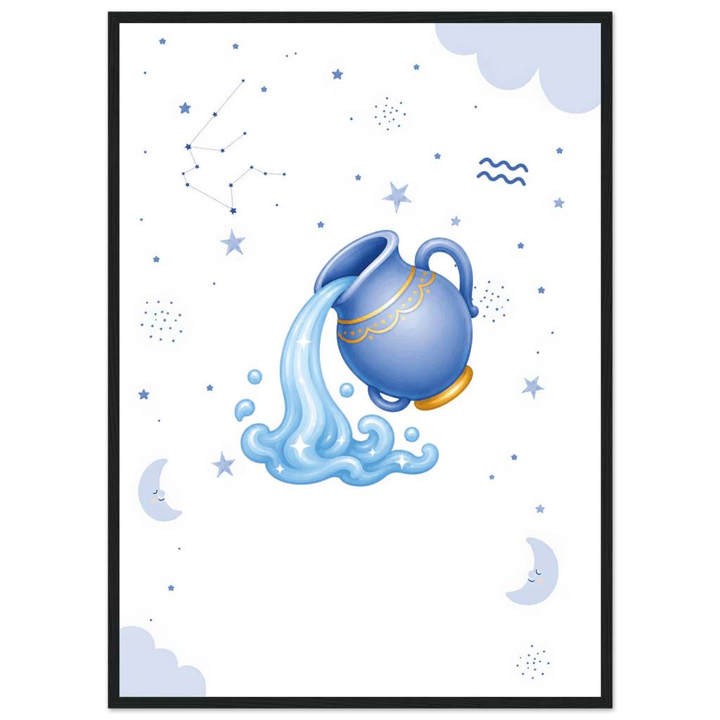Sternzeichen Wassermann mit Namen poster