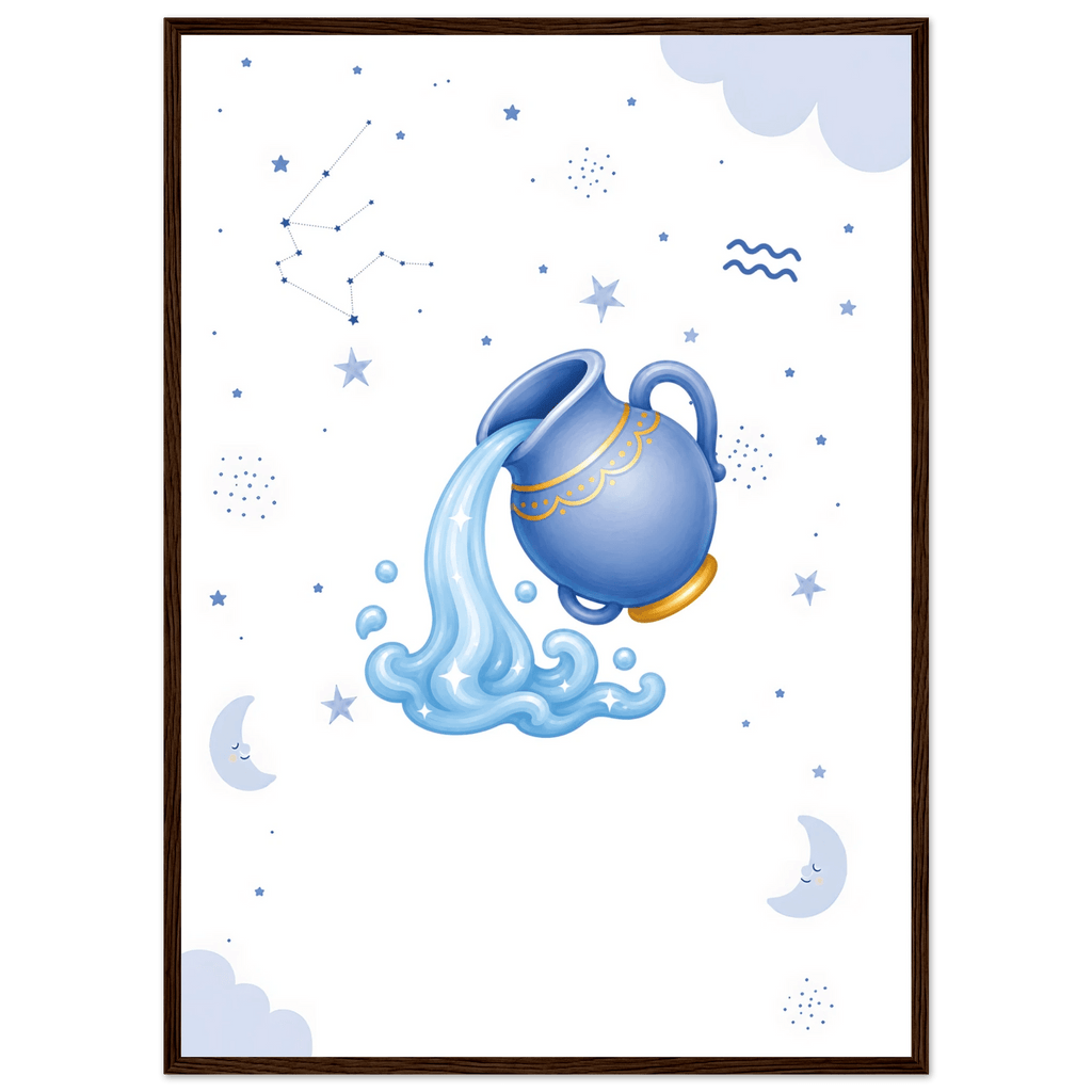 Sternzeichen Wassermann mit Namen poster