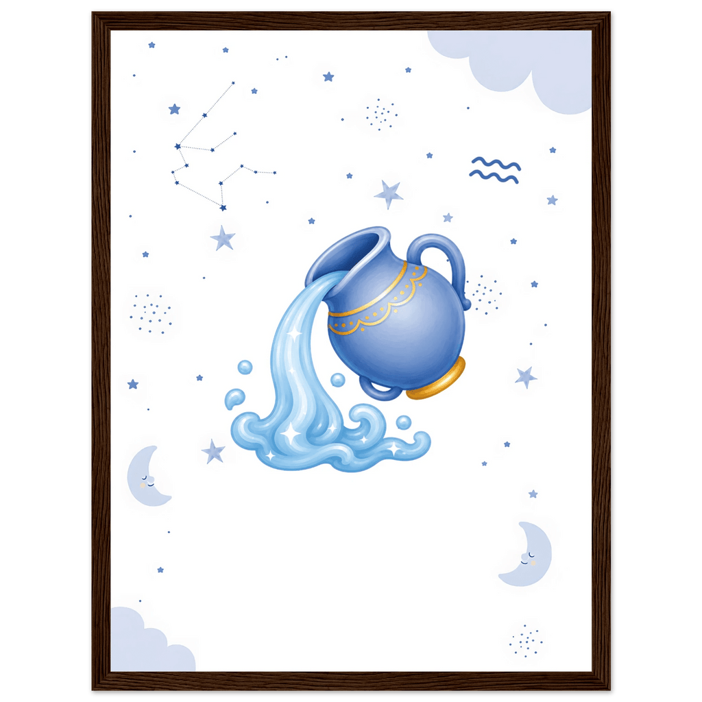 Sternzeichen Wassermann mit Namen poster