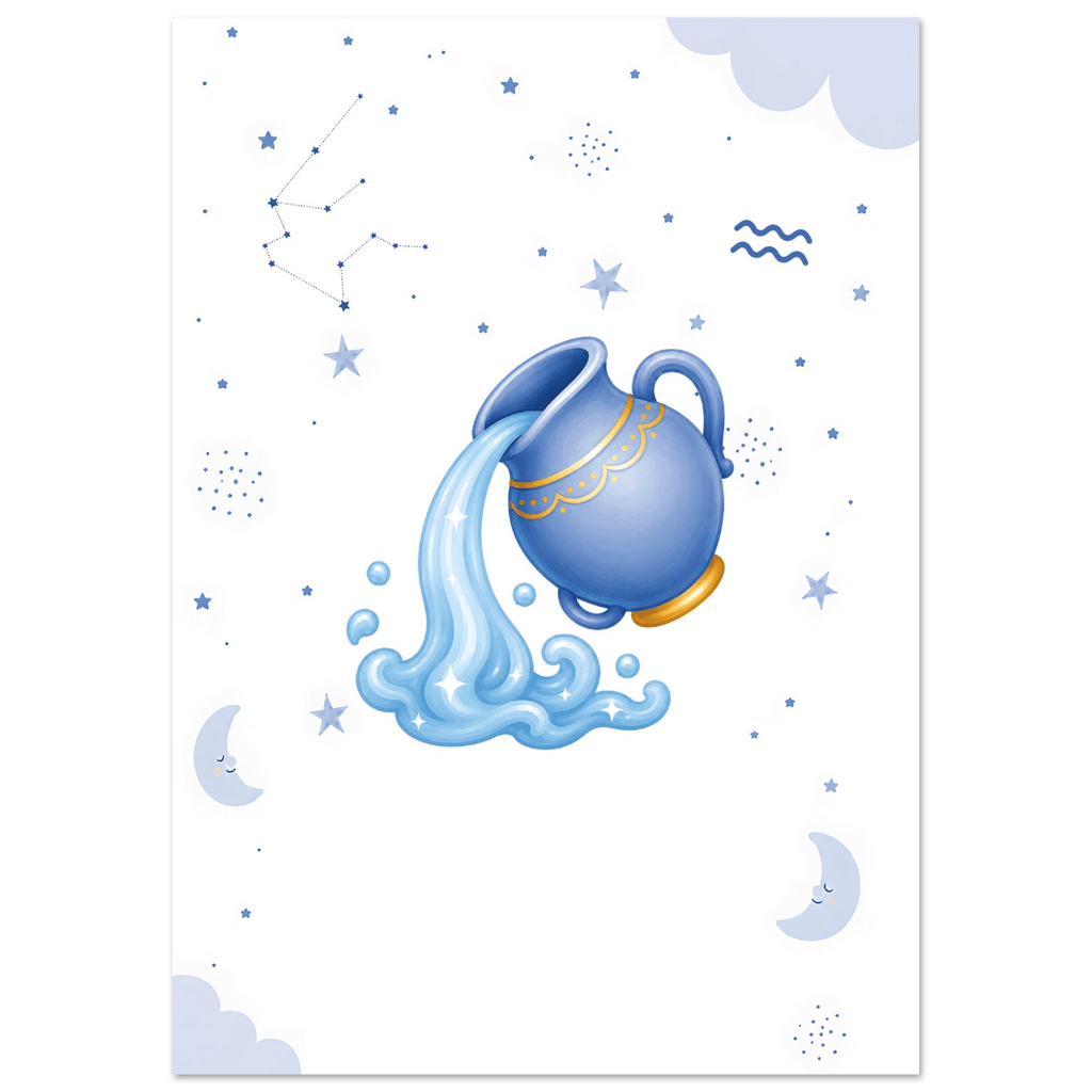 Sternzeichen Wassermann mit Namen poster