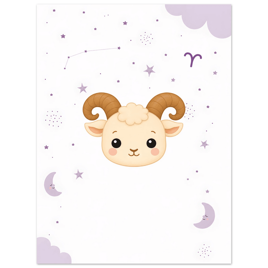Sternzeichen Widder mit Namen poster
