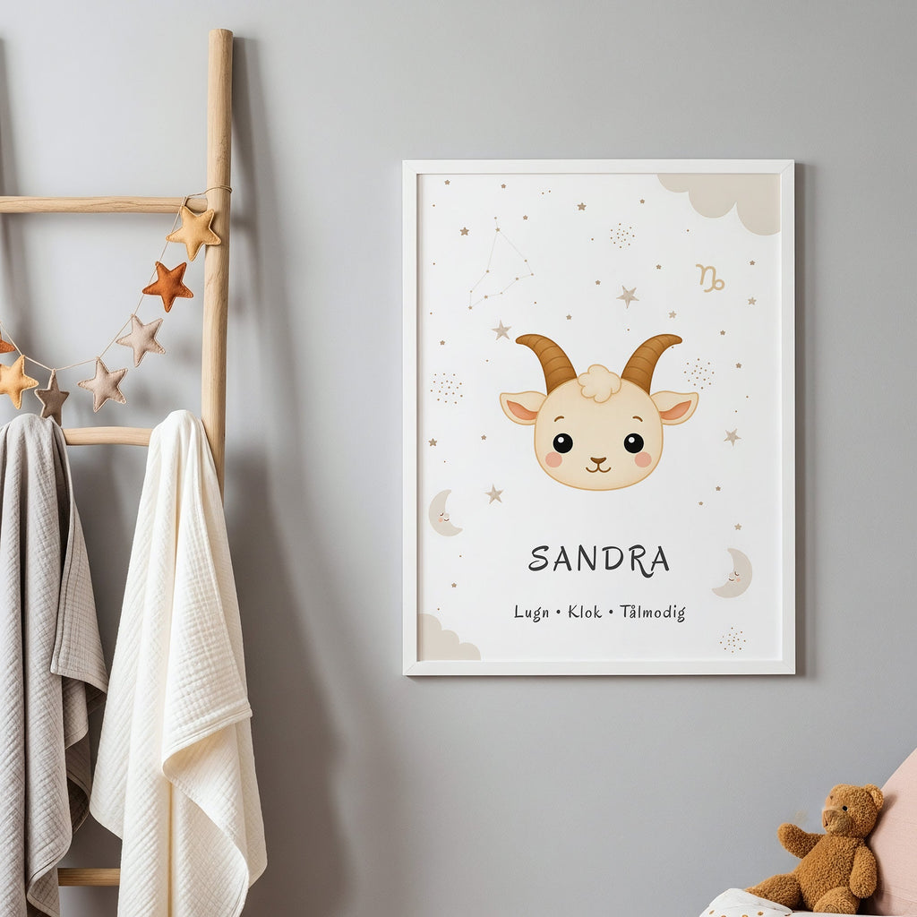 Stjärntecken stenbocken med namn poster