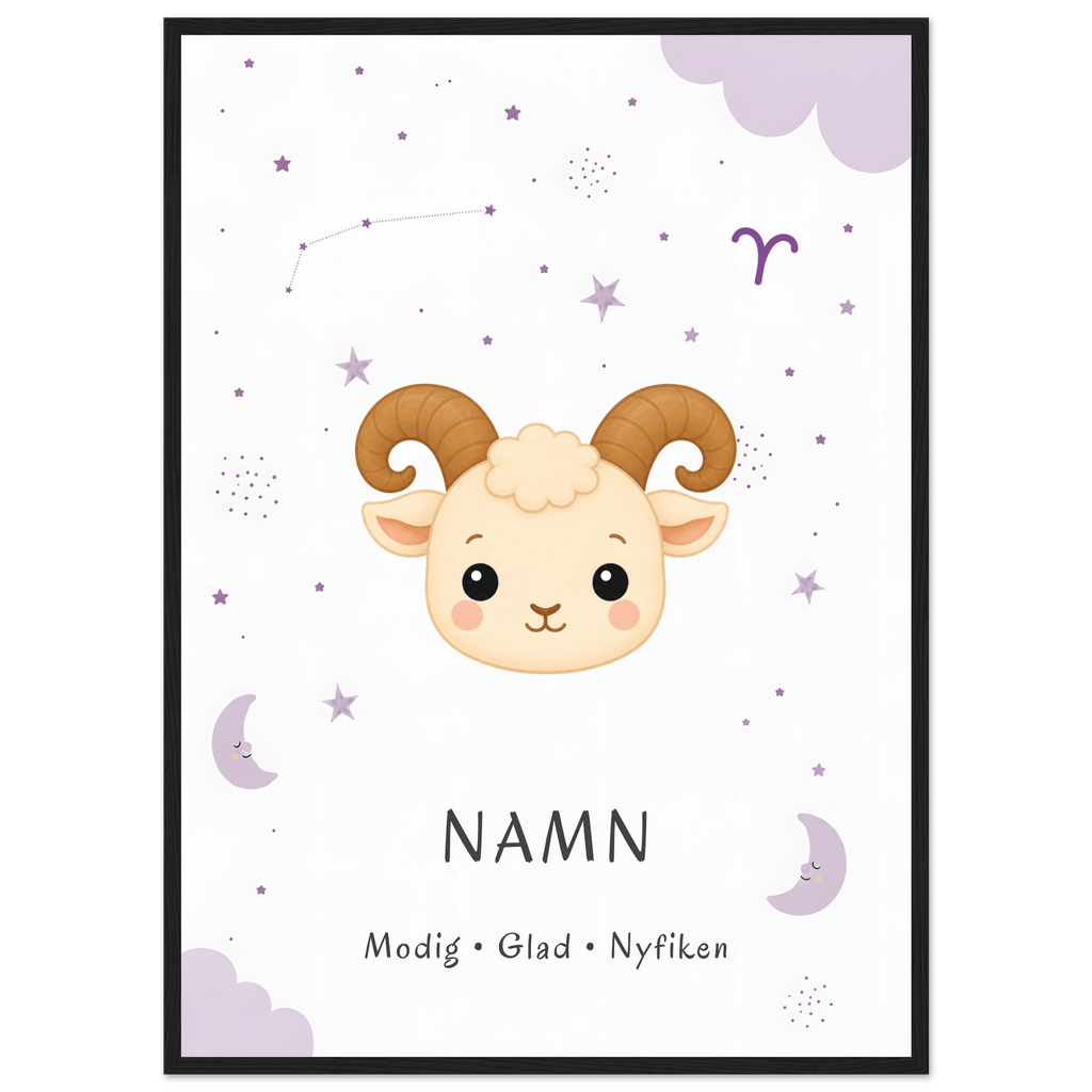 Stjärntecken väduren med namn poster