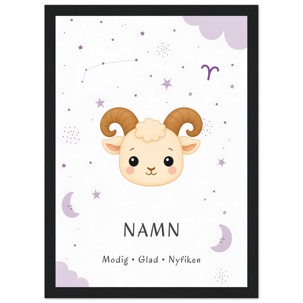 Stjärntecken väduren med namn poster