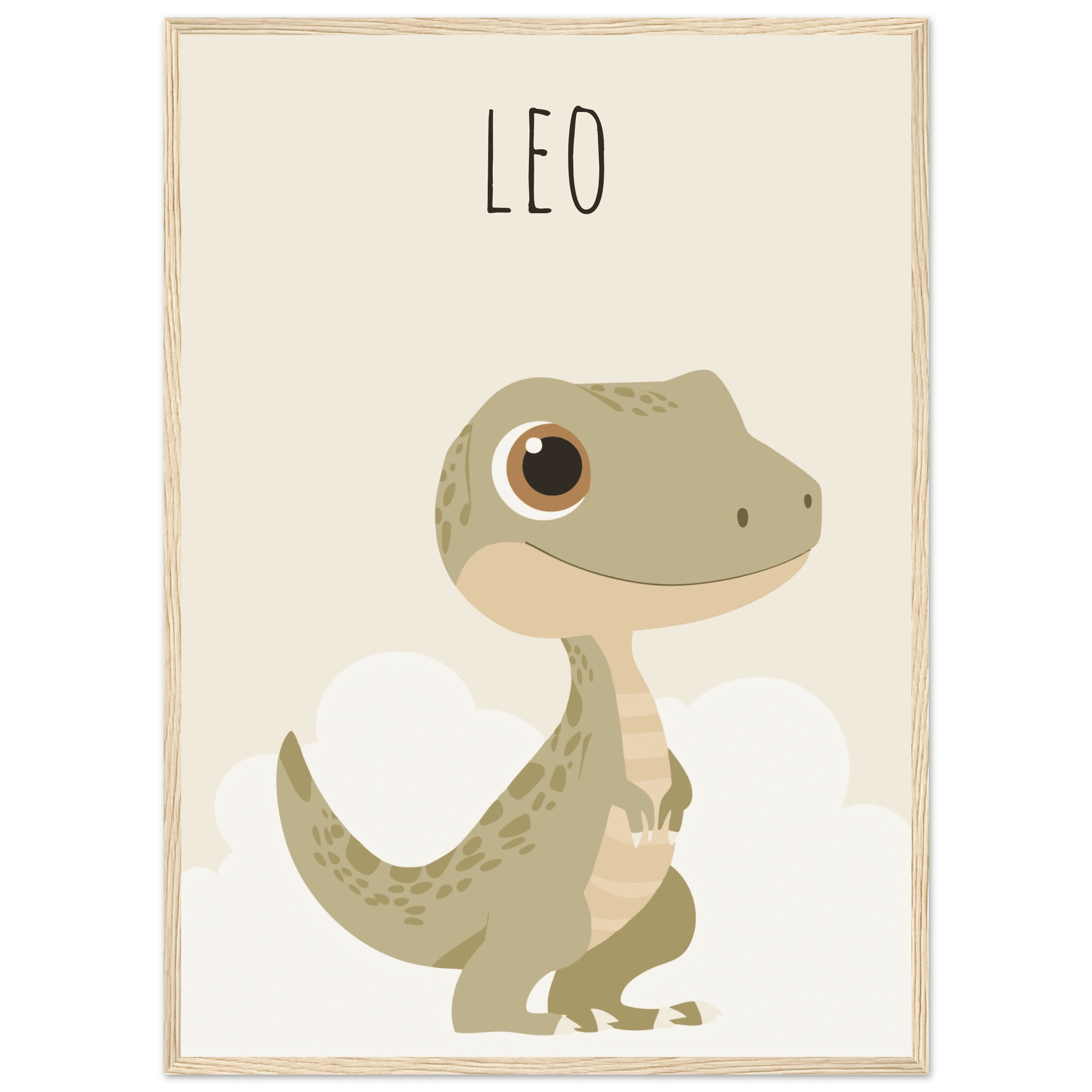 T-Rex dinosaurieposter med eget namn poster