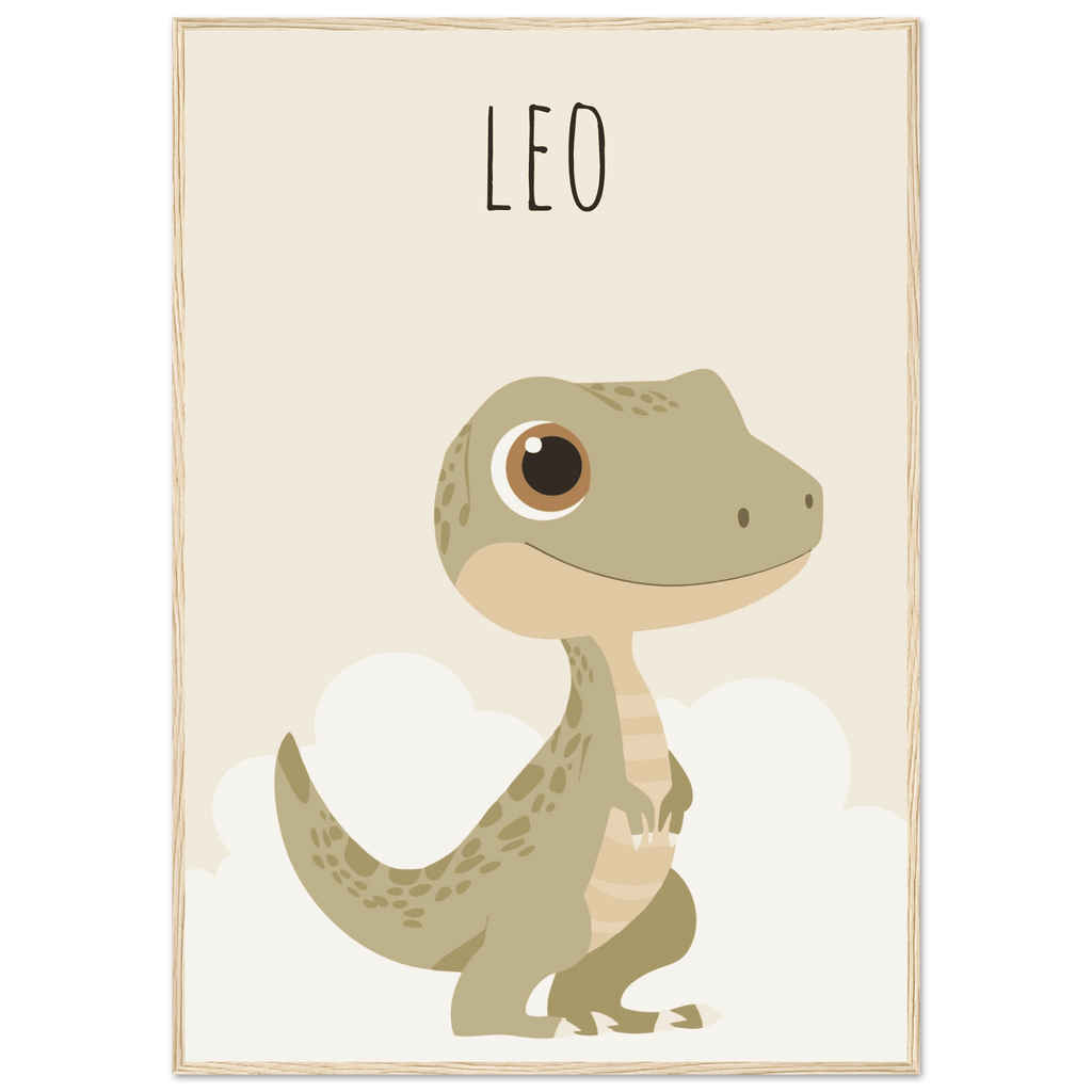 T-Rex dinosaurieposter med eget namn poster