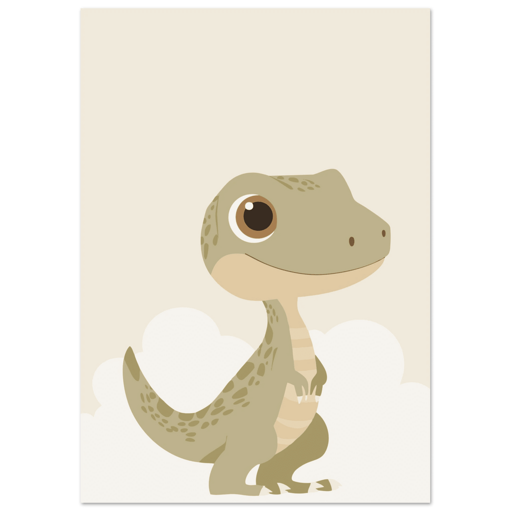T-Rex dinosaurieposter med eget namn poster