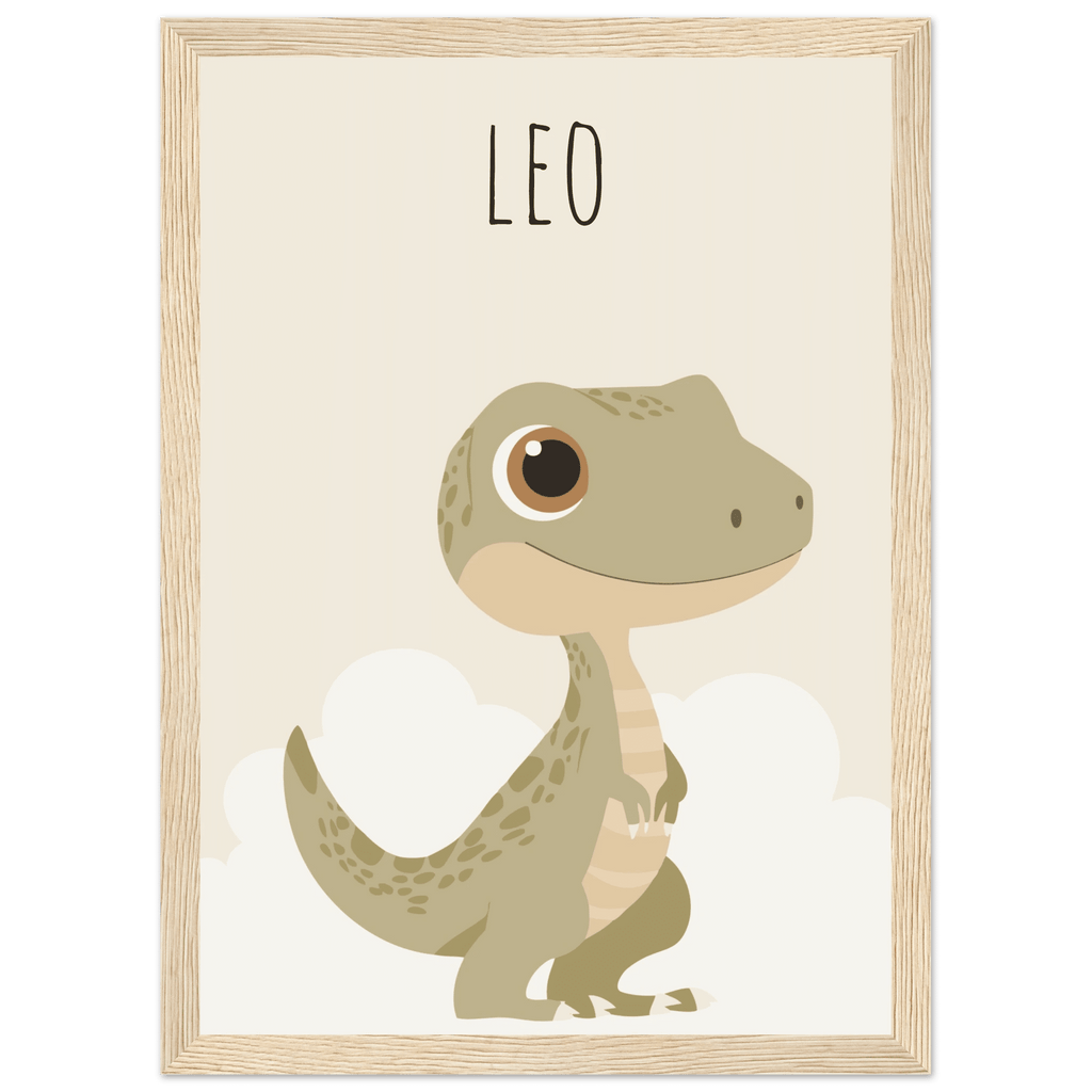 T-Rex dinosaurieposter med eget namn poster
