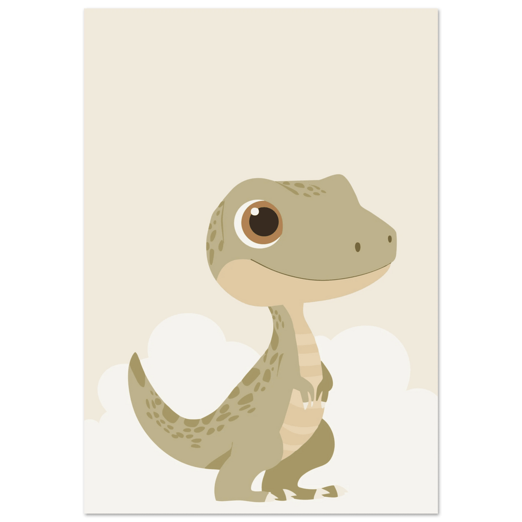 T-Rex dinosaurieposter med eget namn poster