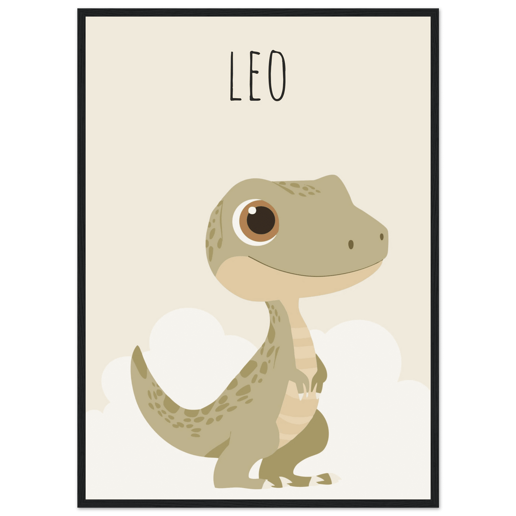 T-Rex dinosaurieposter med eget namn poster