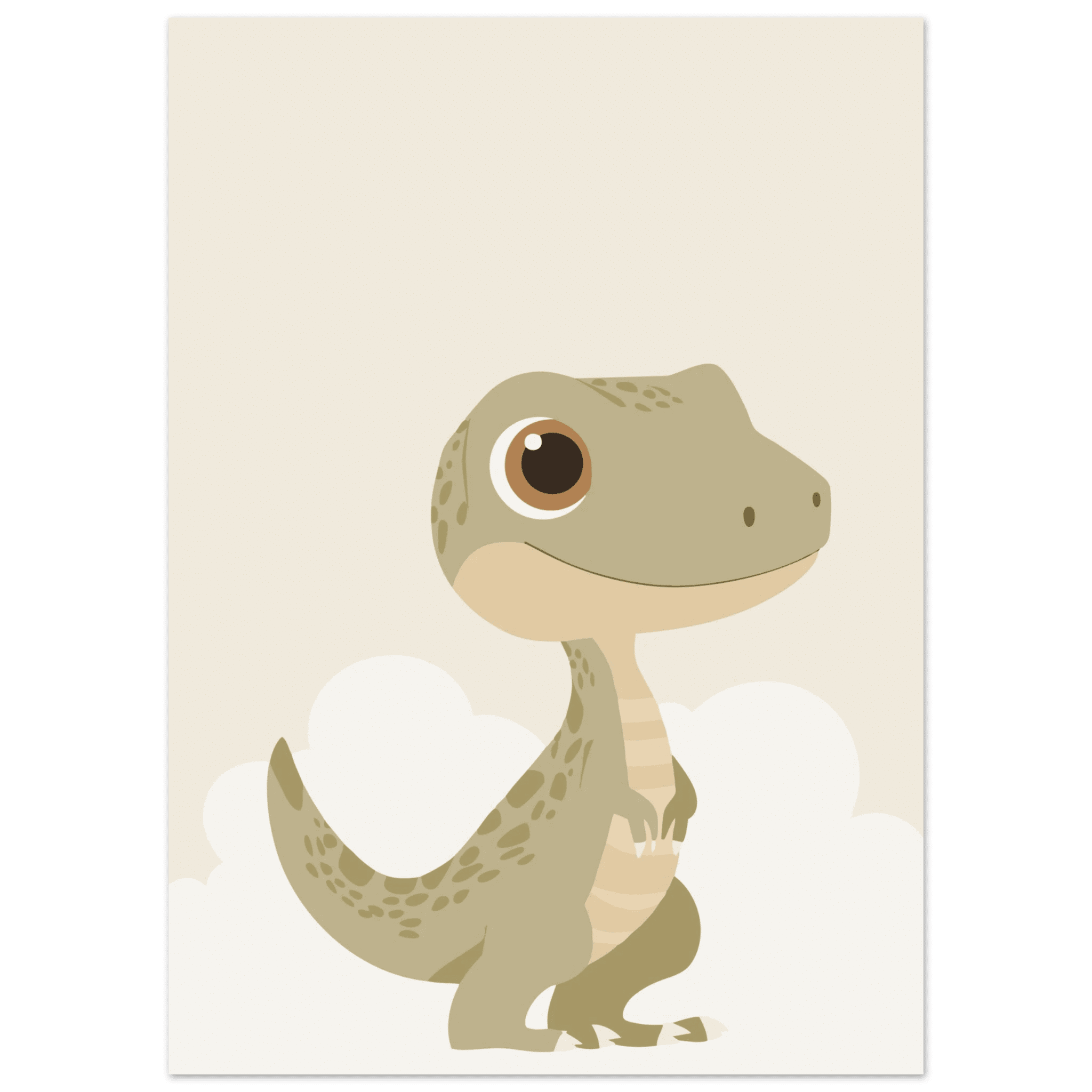 T-Rex dinosaurieposter med eget namn poster