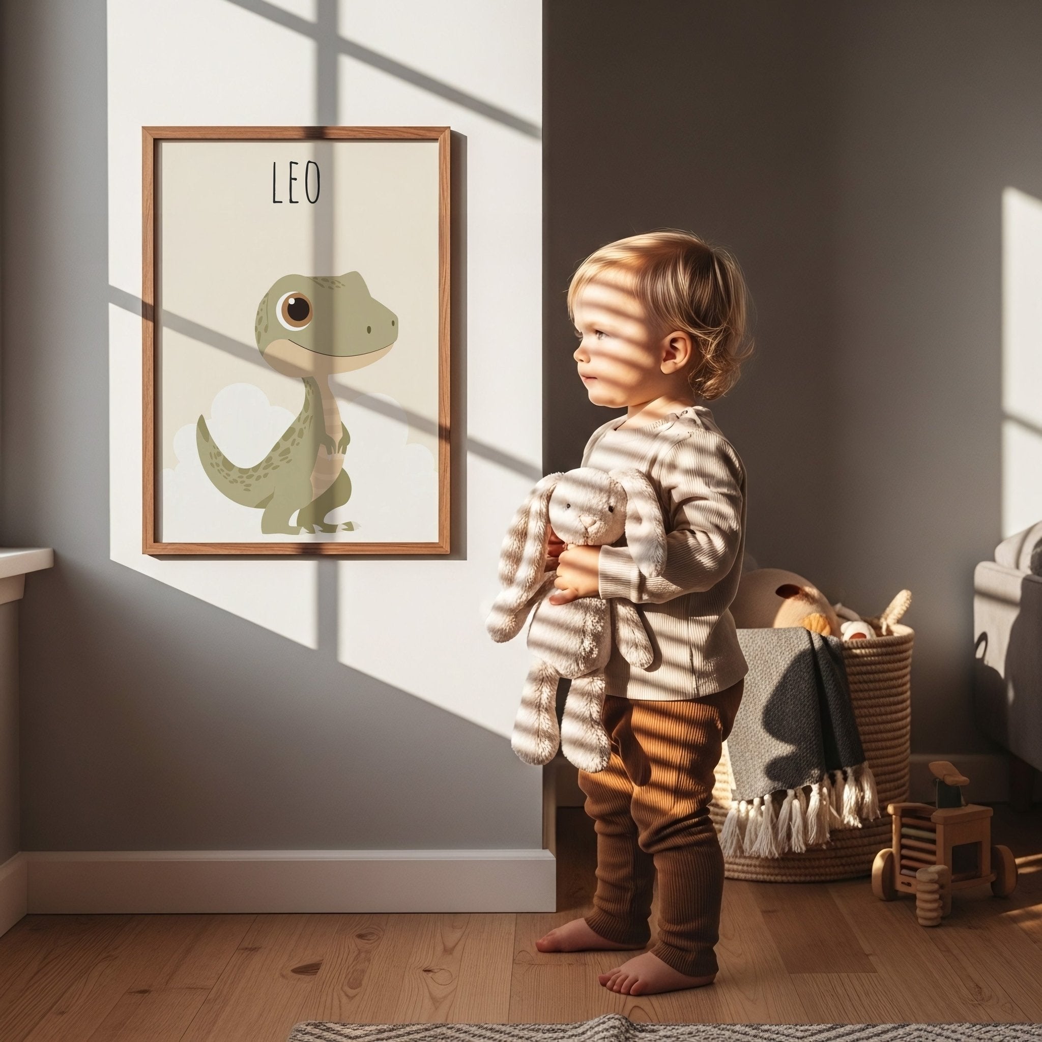 T - Rex dinosaurieposter med eget namn poster