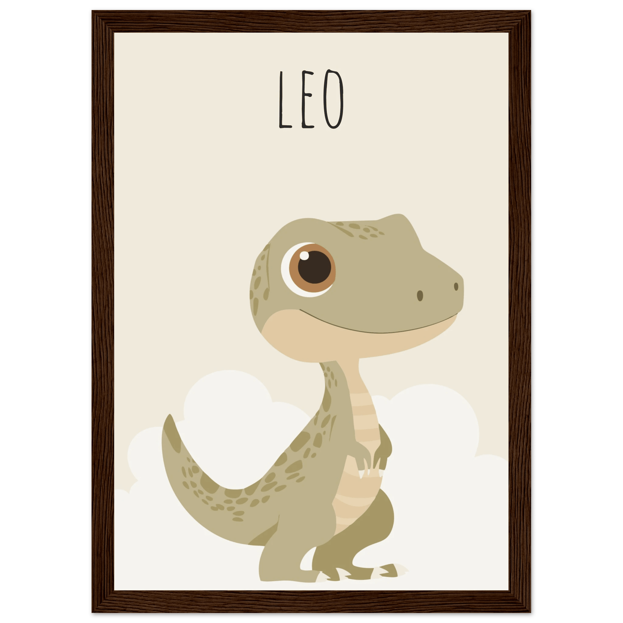 T-Rex dinosaurieposter med eget namn poster