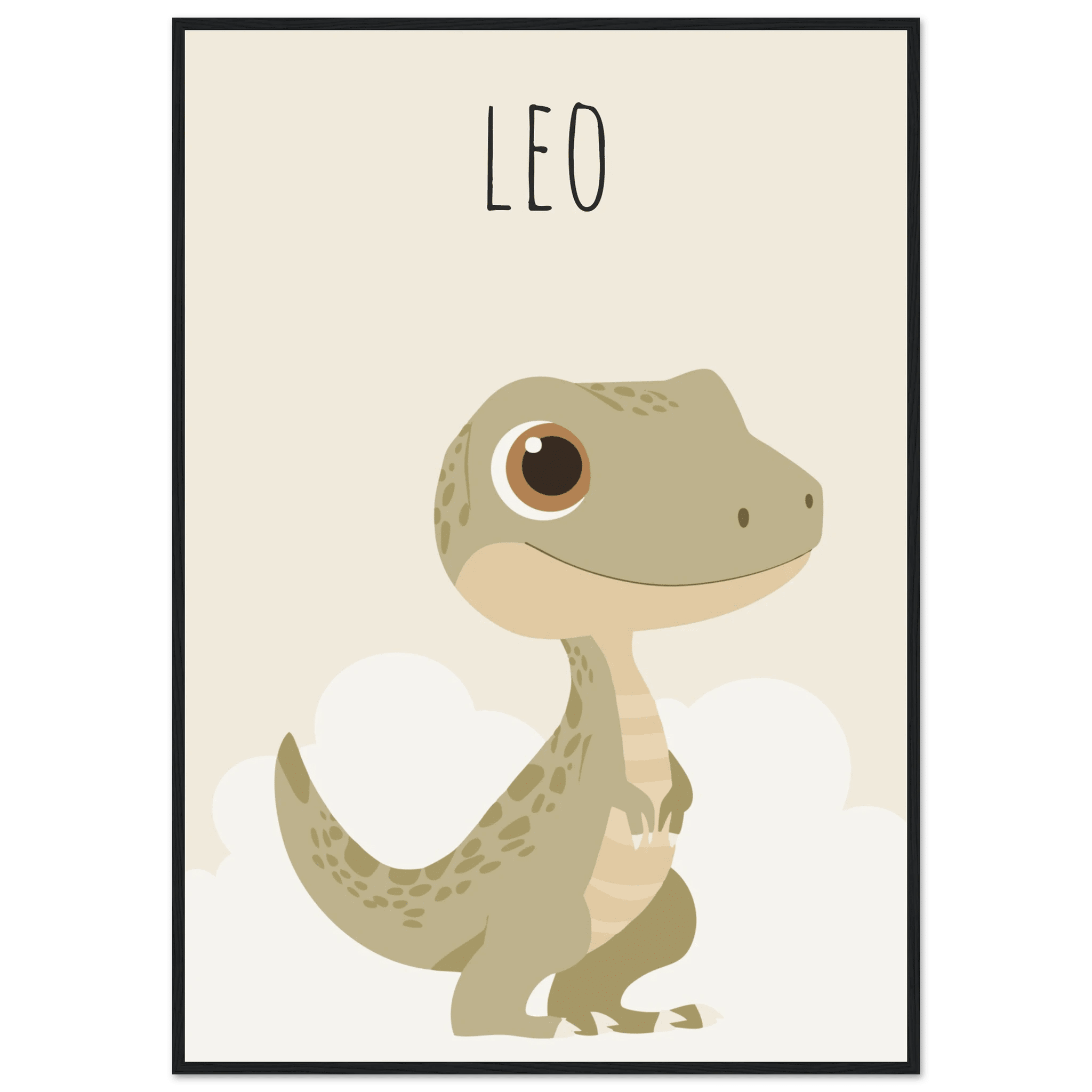 T-Rex dinosaurieposter med eget namn poster