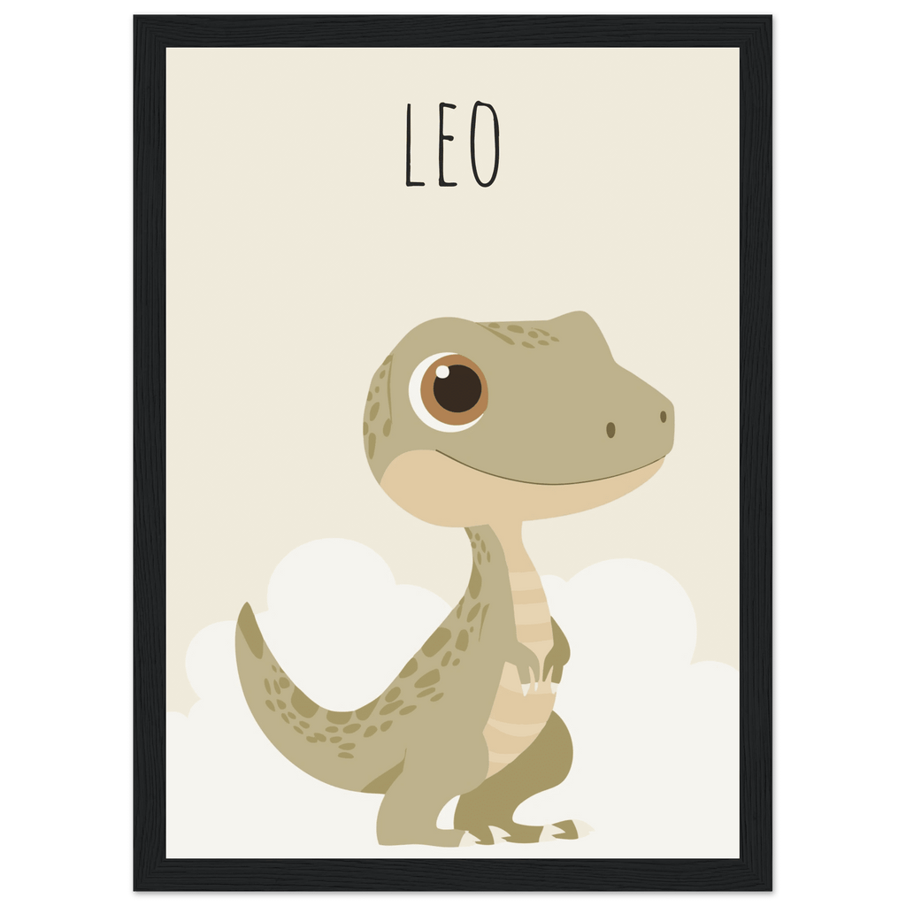 T-Rex dinosaurieposter med eget namn poster