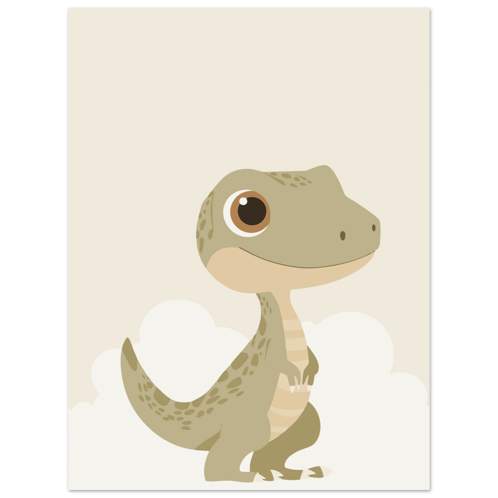 T-Rex dinosaurieposter med eget namn poster