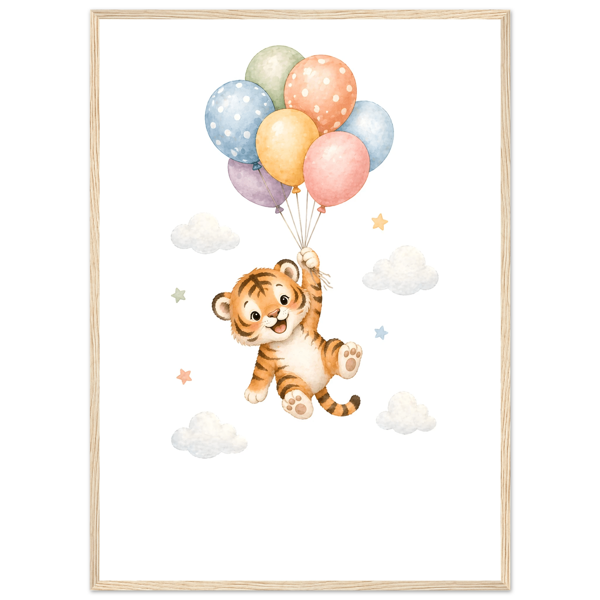 Tiger med personligt namn & text poster