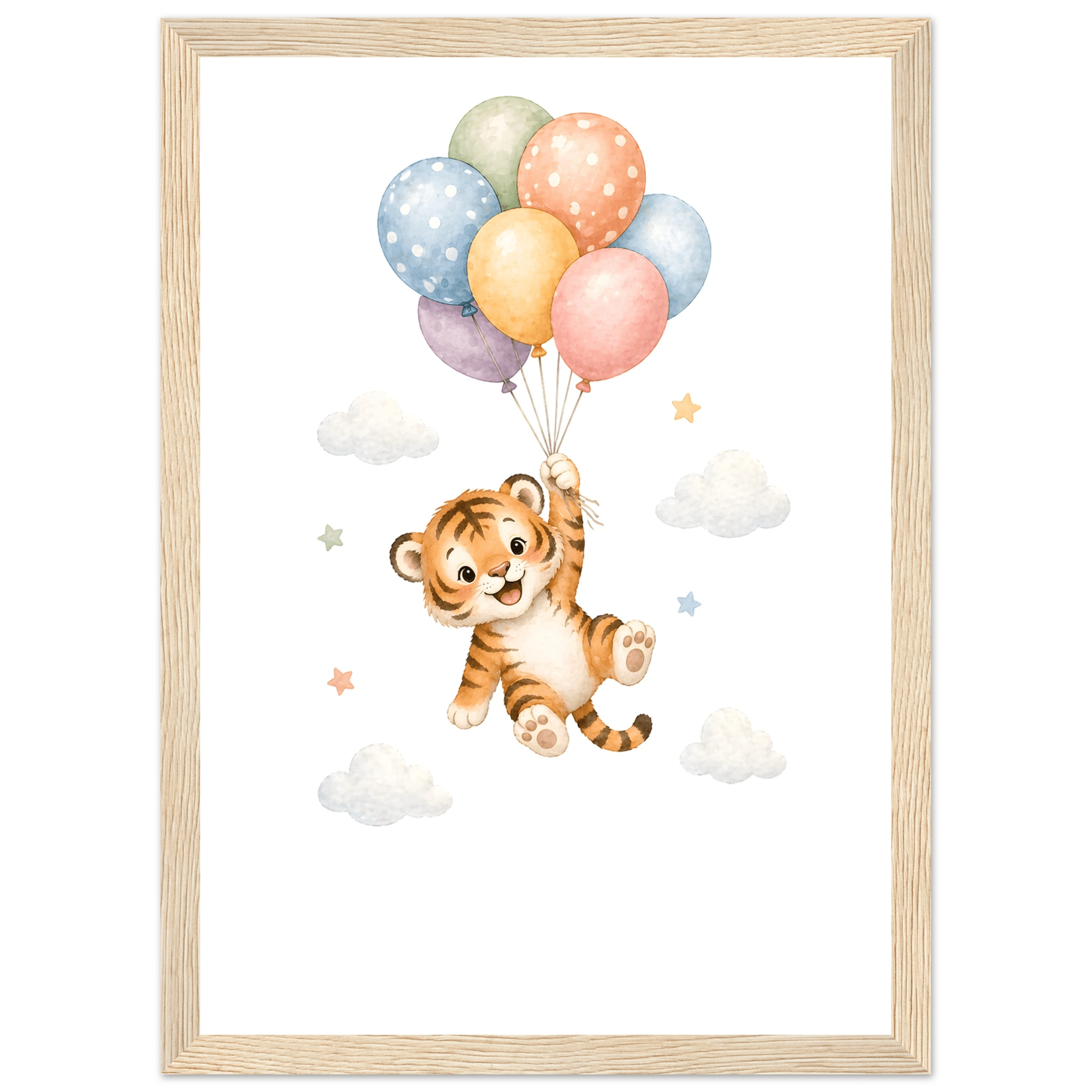 Tiger med personligt namn & text poster